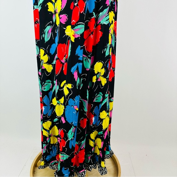 TIXO X Target Black Floral Off Shoulder Maxi Dress Size 28W-30W - Picture 7 of 11